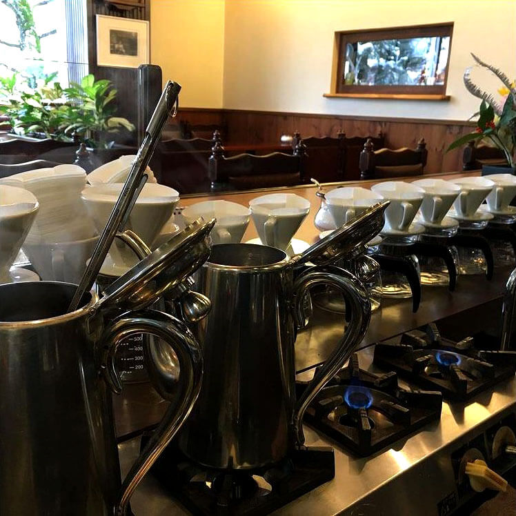 こだわりの自家焙煎珈琲