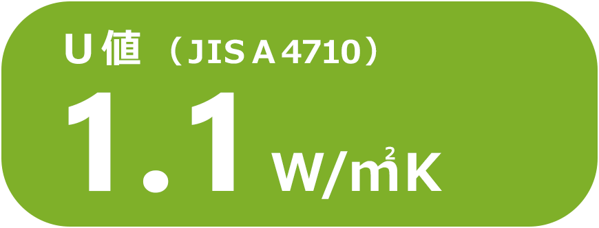 H-8等級（U値＝1.1W/㎡K）